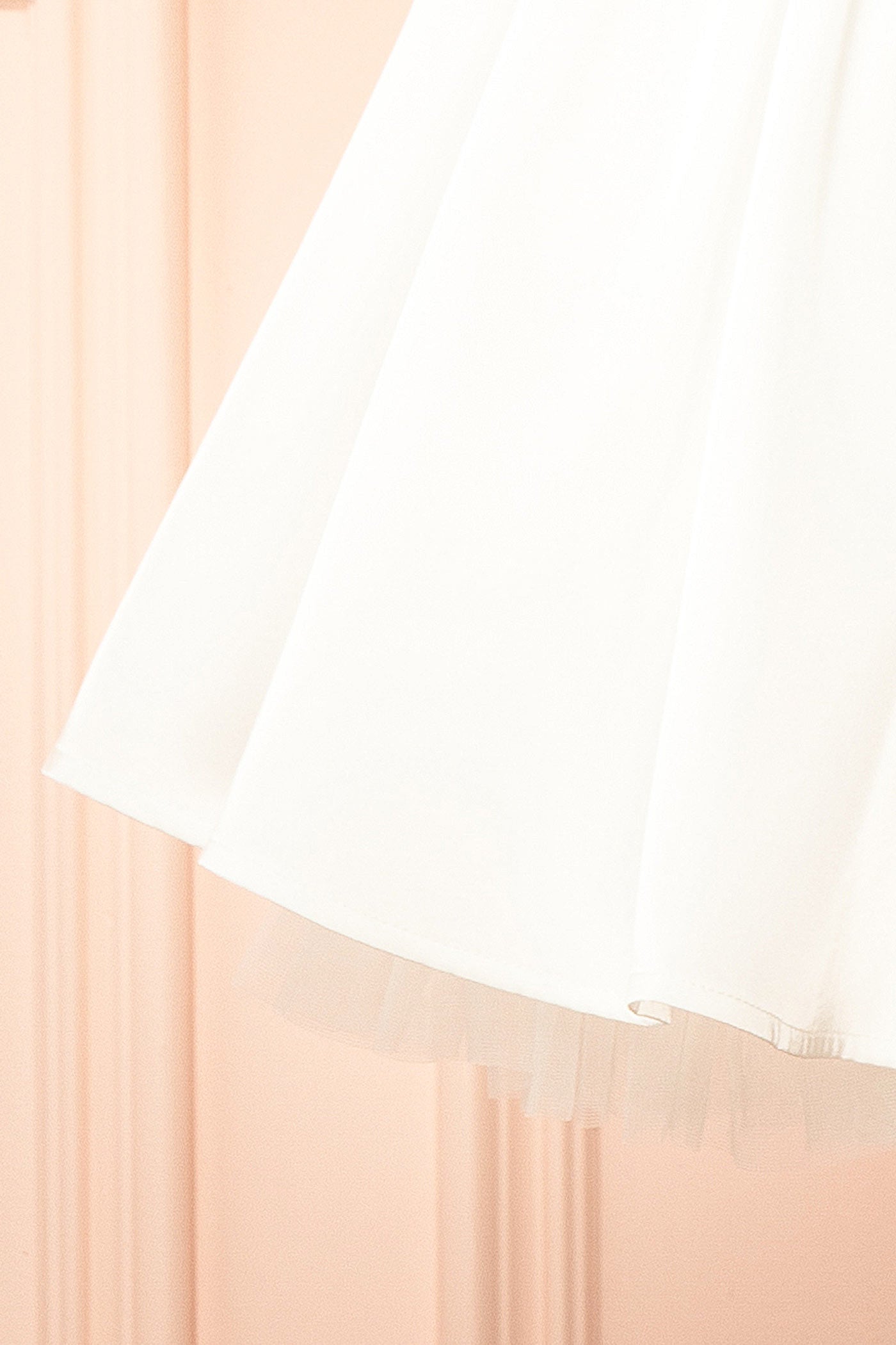 Idolia Ivory Satin Cowl Neck Mini Dress with Open Lace-Up Back | Boudoir 1861 fabric