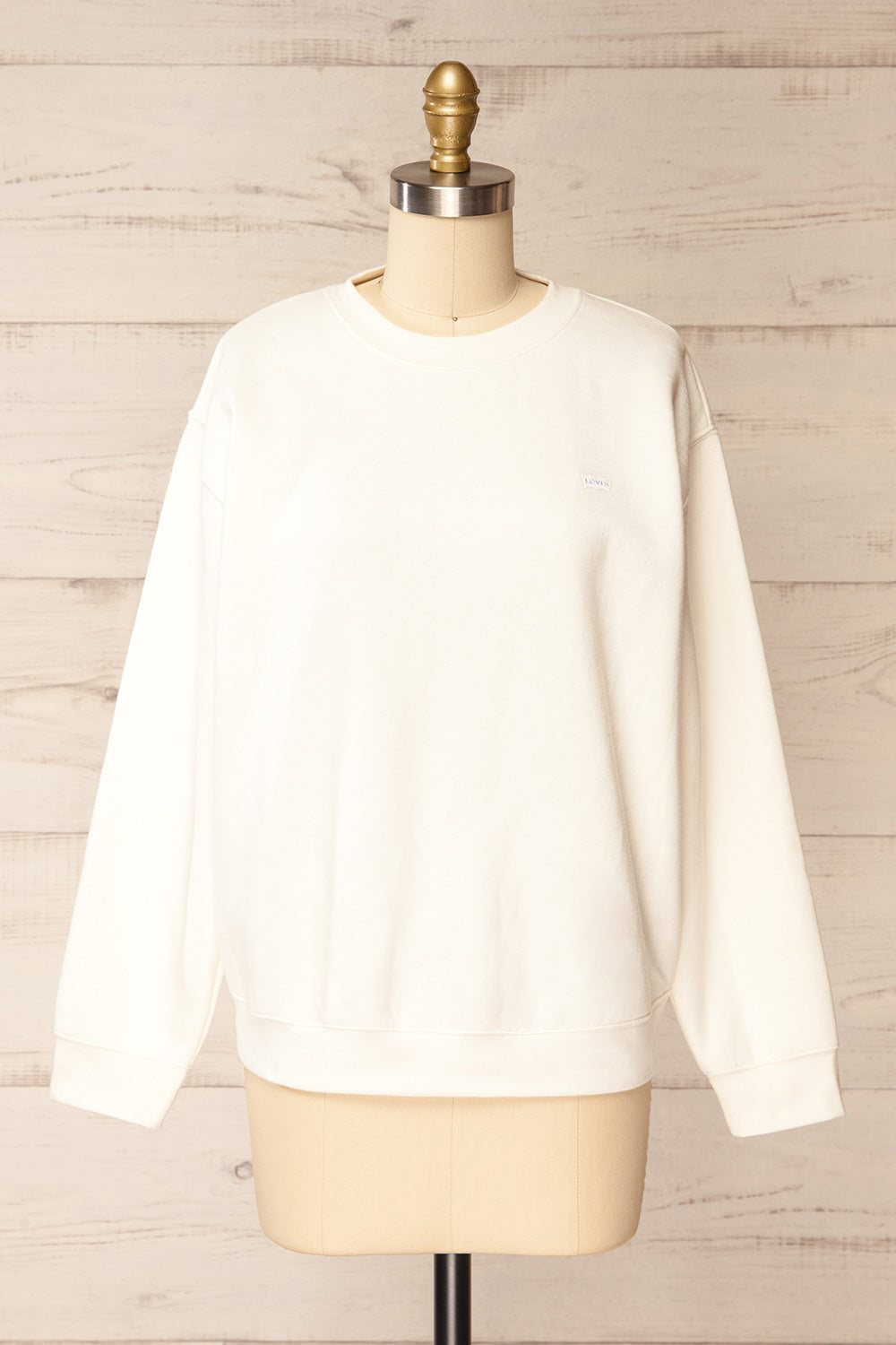 Incheon Oversized Ivory Crewneck Sweater | La petite garçonne front view