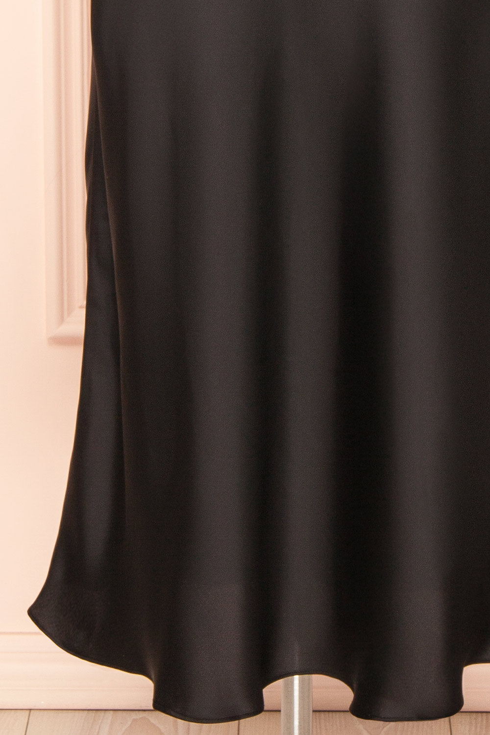 Irene Black Midi Dress with Lace Bodice | Boutique 1861 bottom