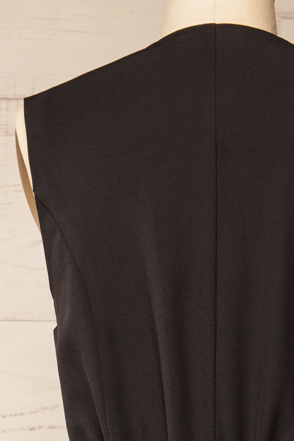 Irenne Black Blazer Romper | La petite garçonne back