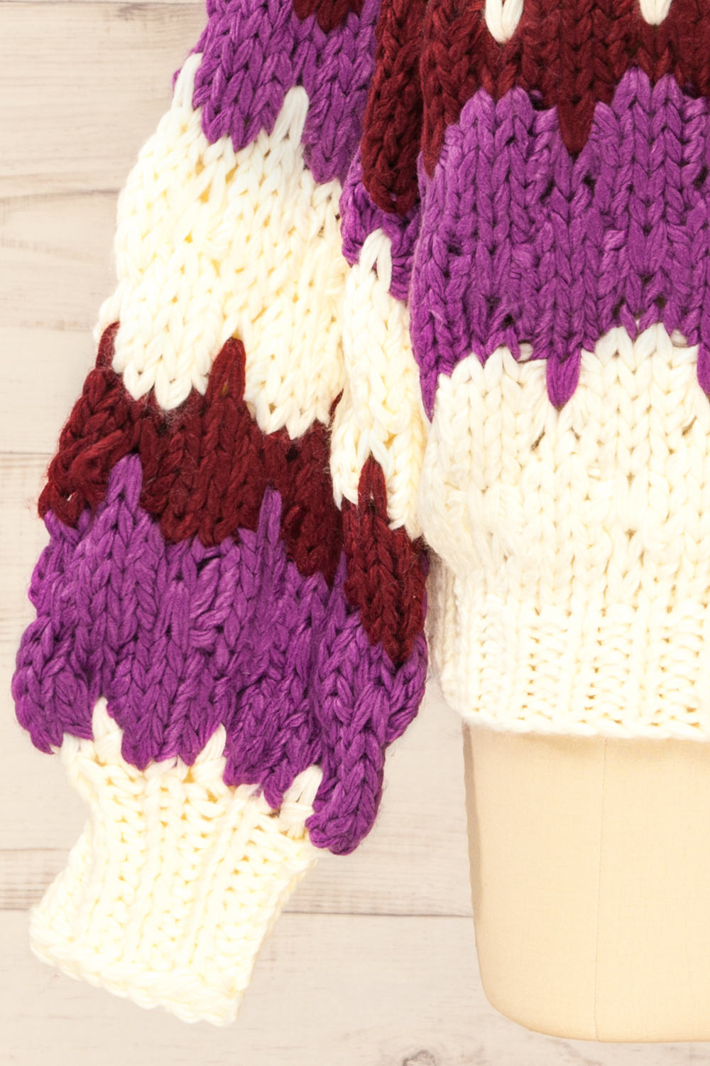 Irvine Multicolor Chunky Knit Sweater | La petite garçonne bottom