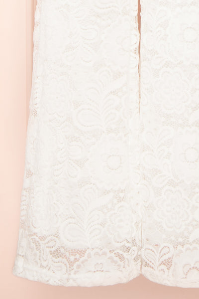 Isolabella White Lace Jumpsuit | Boudoir 1861  bottom