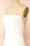 Izabella Ivory A-line Maxi Dress w/ Open Back | Boudoir 1861 side