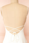 Izabella Ivory A-line Maxi Dress w/ Open Back | Boudoir 1861 back