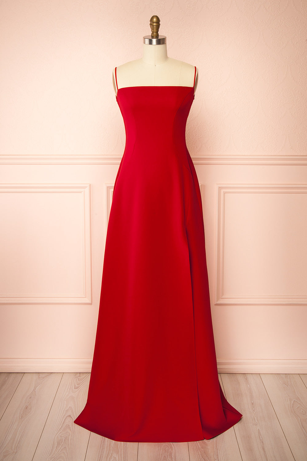 Izabella Red A-line Maxi Dress with Open Back by Arti Gogna | Boudoir 1861 Large Izabella Red A-line Maxi Dress with Open Back by Arti Gogna | Boudoir 1861 Large