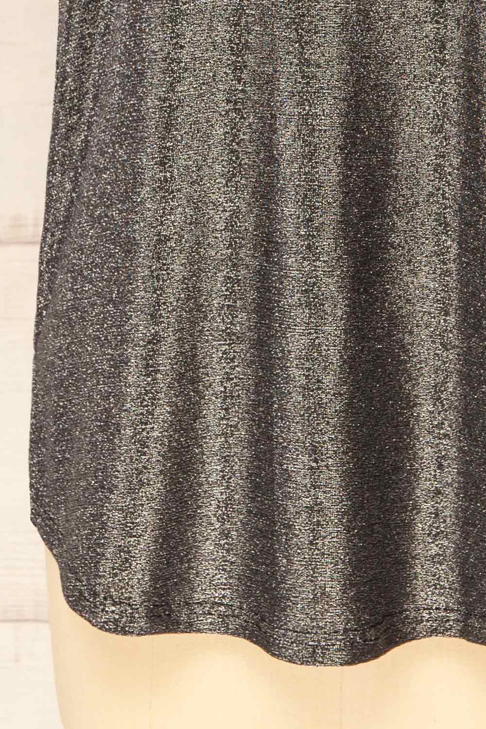 Izegem Shimmery Silver Top | La petite garçonne bottom