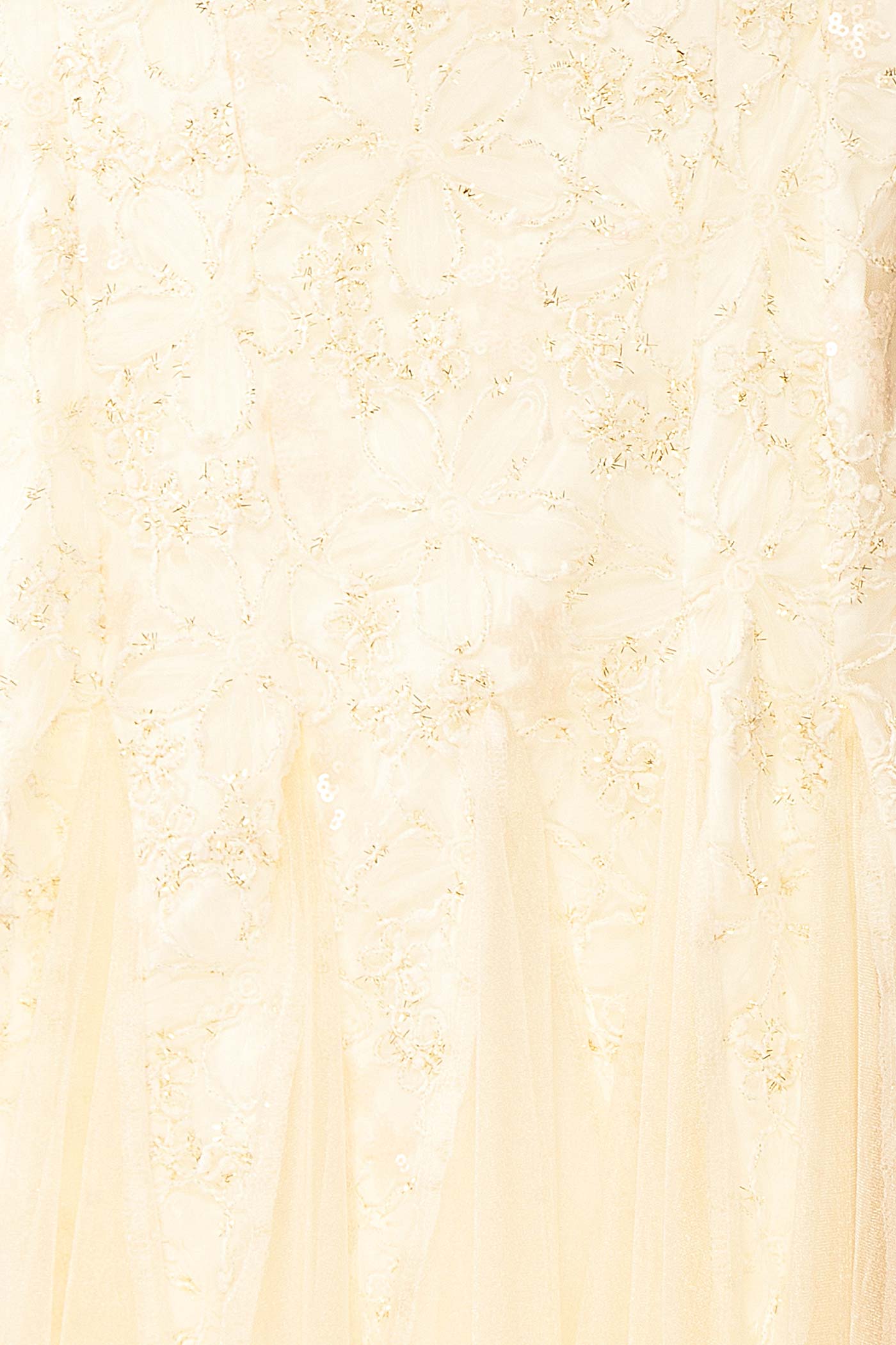 Jamie Ivory Midi Dress with Floral Lace | Boudoir 1861 fabric