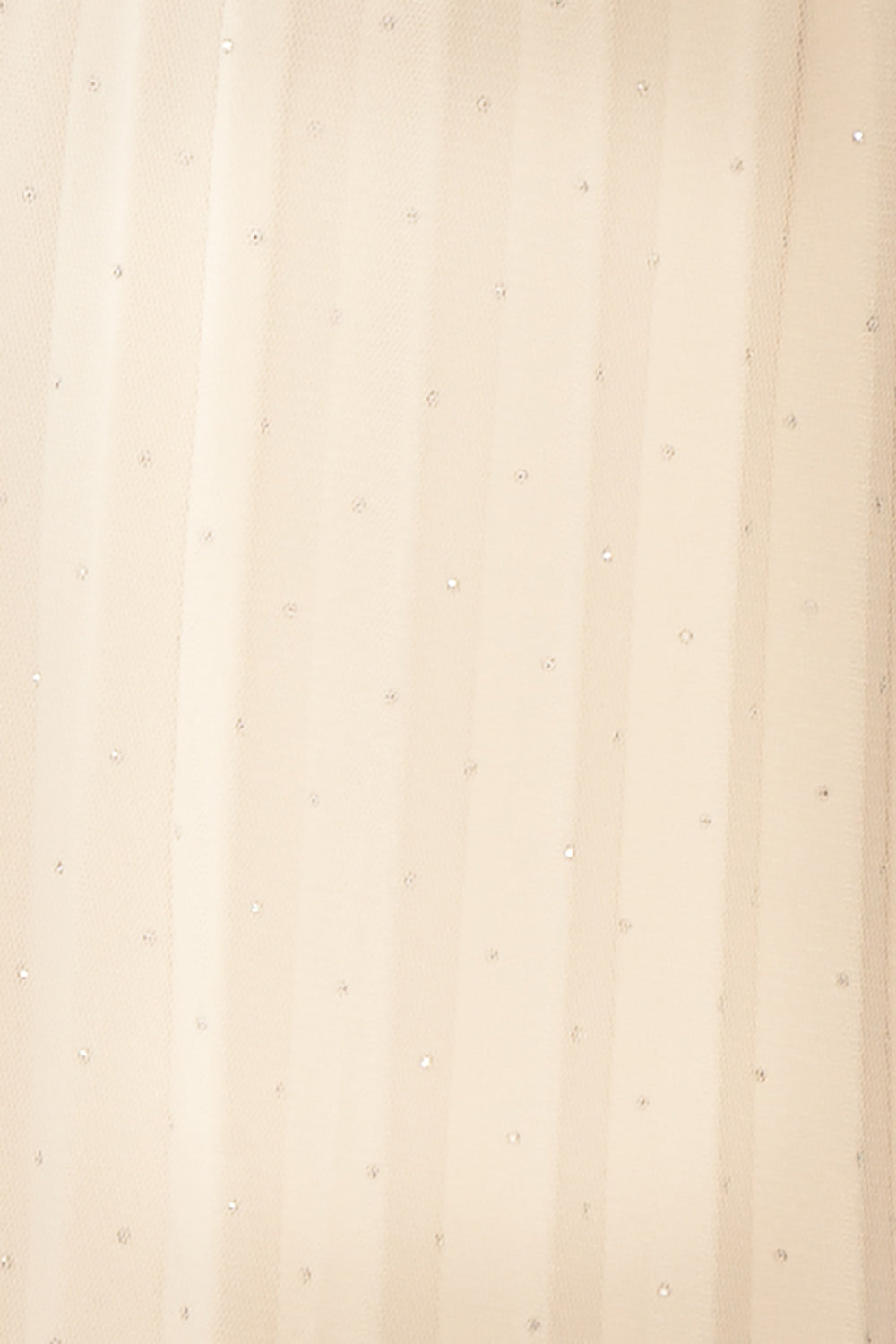 Jamina Long Pleated Tulle Ivory Skirt with Rhinestones | Boutique 1861 fabric