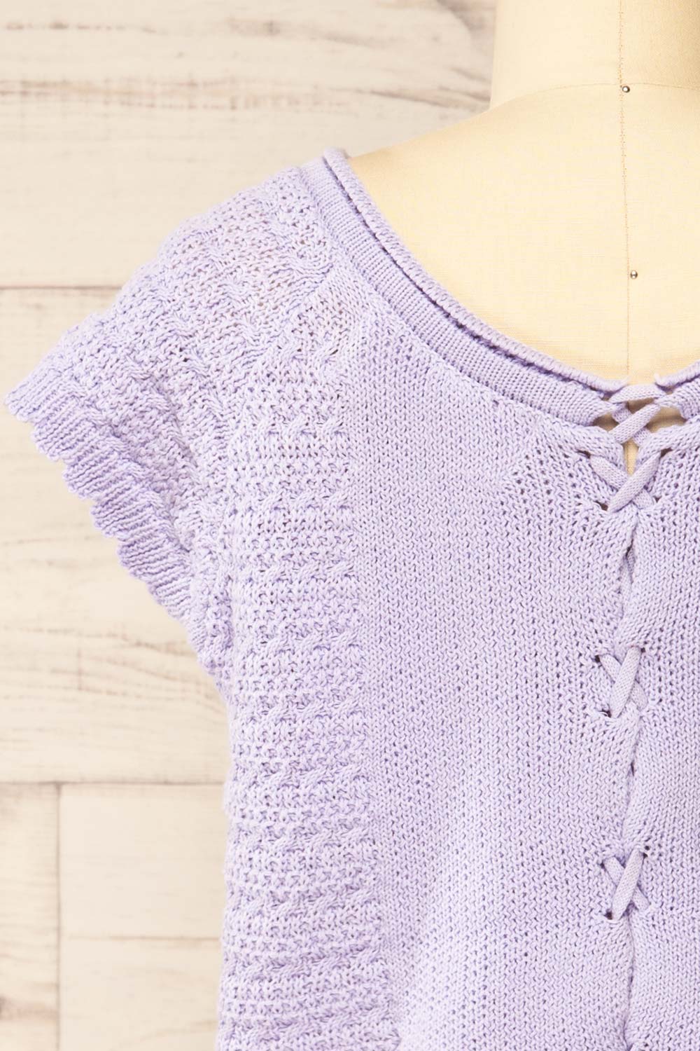 Jampruca Lilac Crochet Top | La petite garçonne back