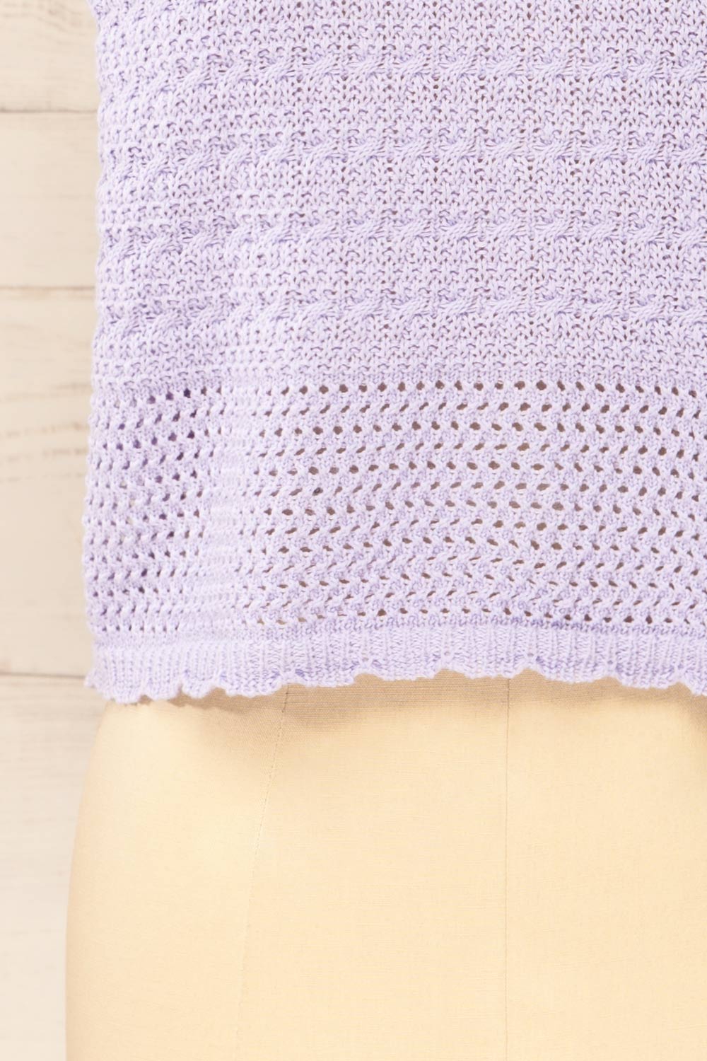 Jampruca Lilac Crochet Top | La petite garçonne bottom