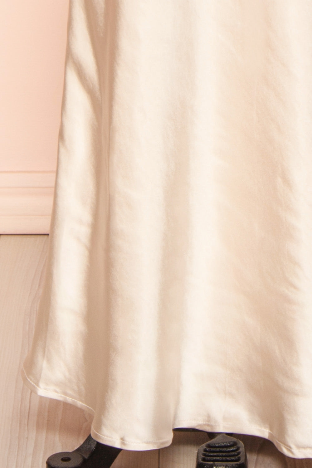 Jazti Champagne Satin Maxi Dress | Boudoir 1861 bottom