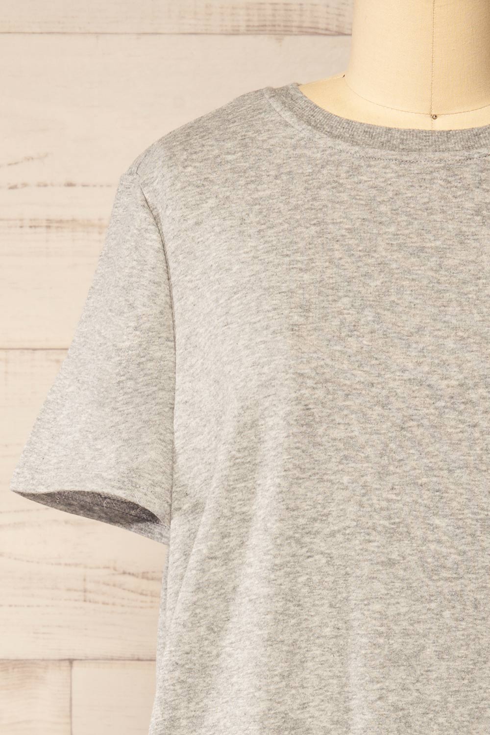 Jerzey Grey T-Shirt Dress w/ Pockets | La petite garçonne  front