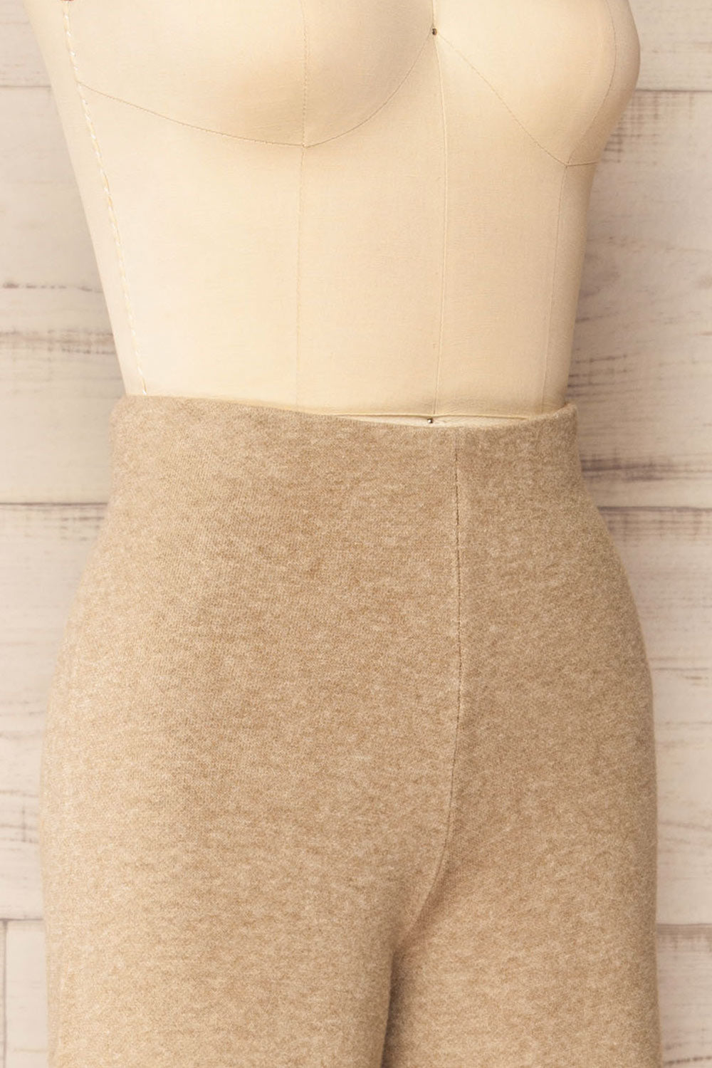 Jimina Taupe Wide Leg Loung Pants | La petite garçonne side
