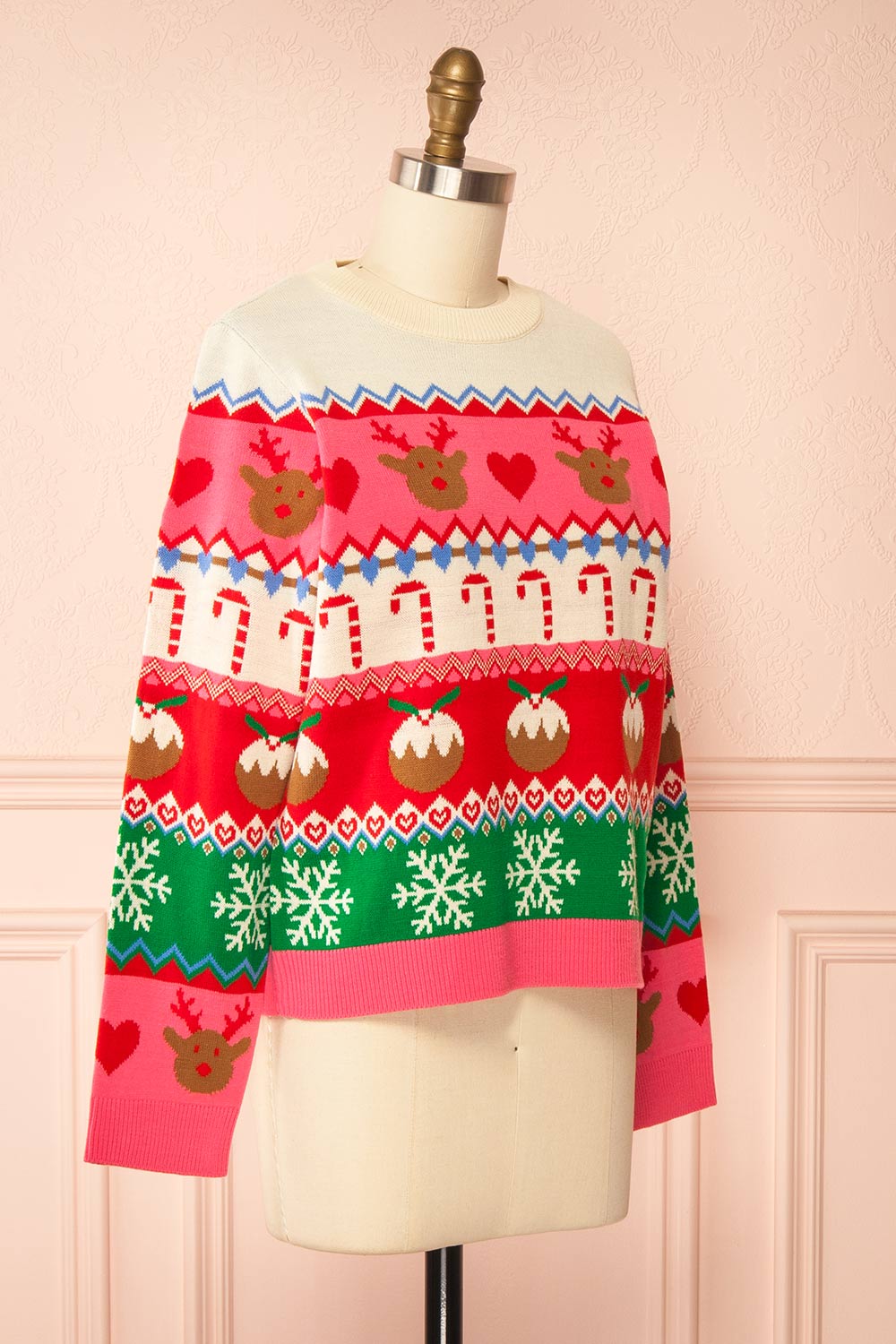 Jolly Colourful Christmas Sweater | Boutique 1861 side view
