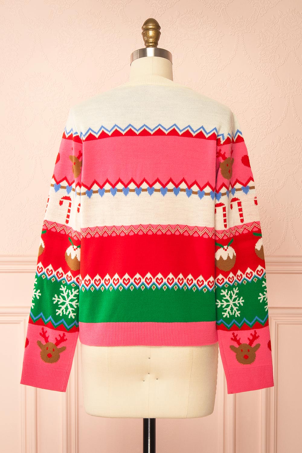 Jolly Colourful Christmas Sweater | Boutique 1861 back view