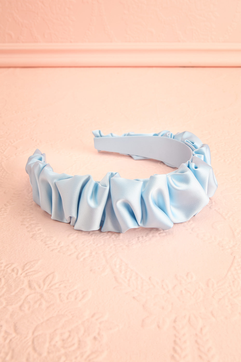 Joro Blue Textured Headband | Boutique 1861 flat view