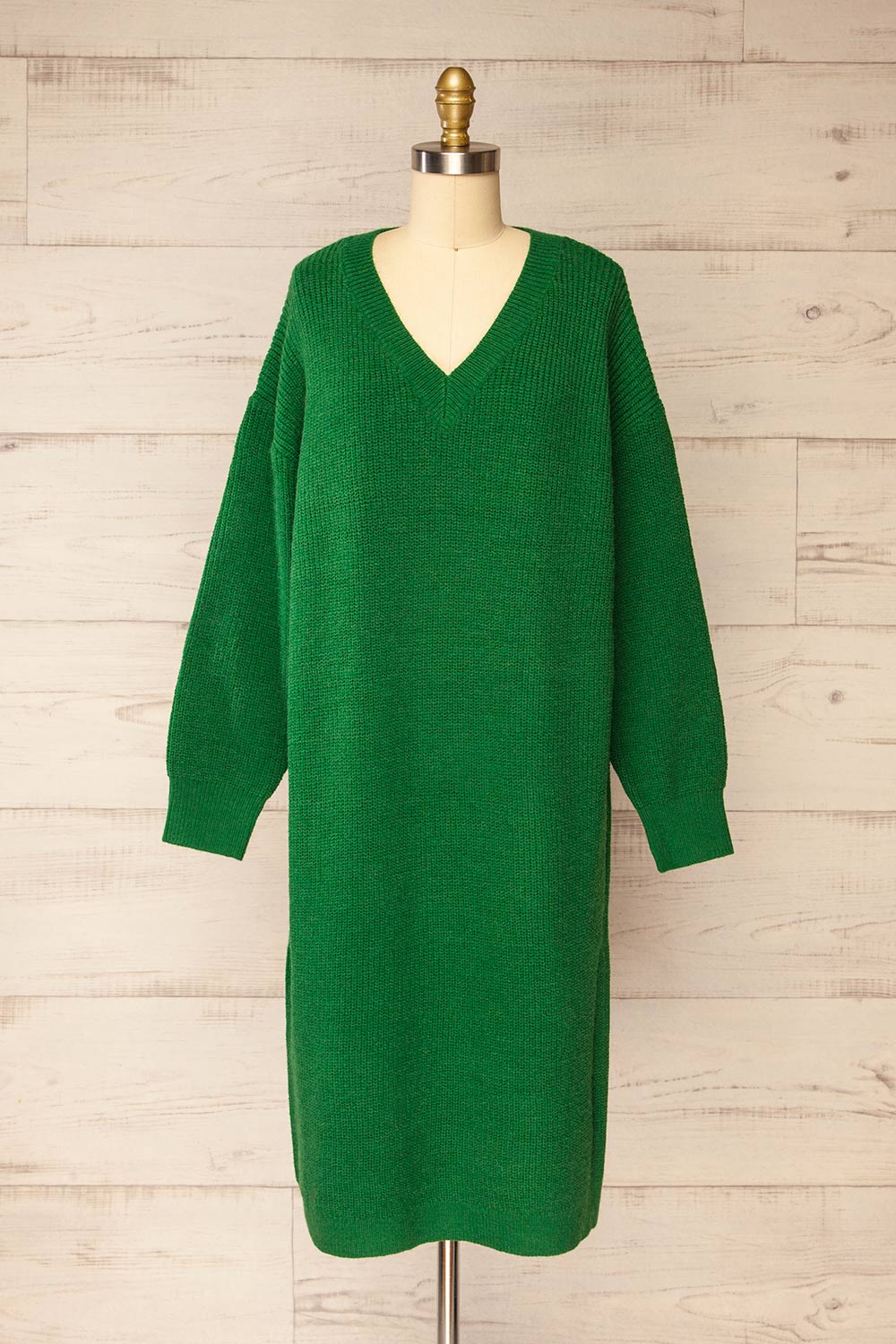 Jory Green Knit Midi Dress | La Petite Garonne