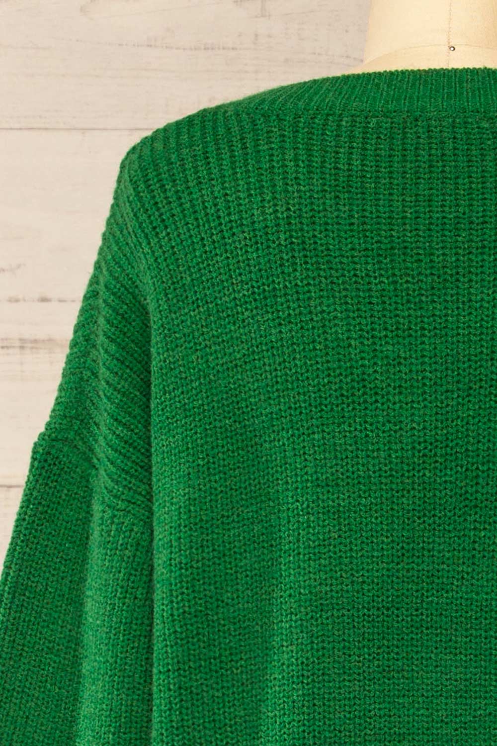 Jory Green Knit Midi Dress | La petite garçonne back