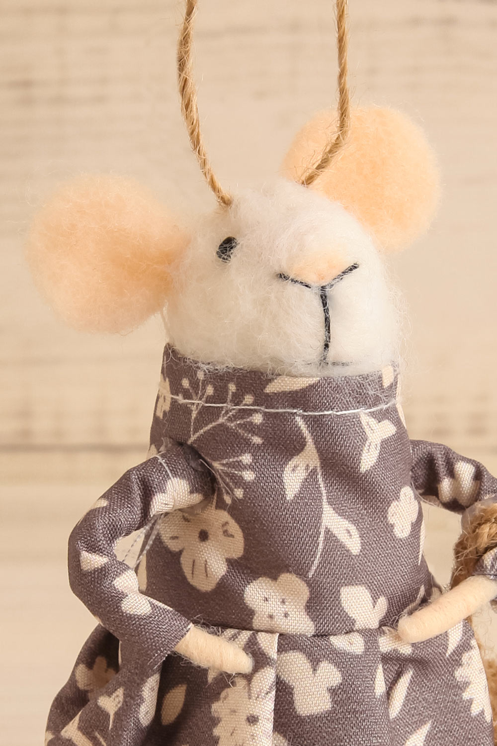 Christmas Errands Holiday Mouse Ornament - 4 Options | Maison garçonne josephine close-up