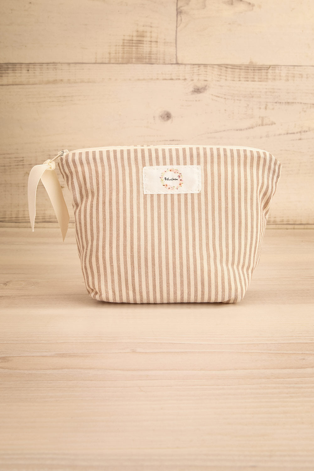 Joyus Striped Cosmetic Bag | Maison garçonne front view