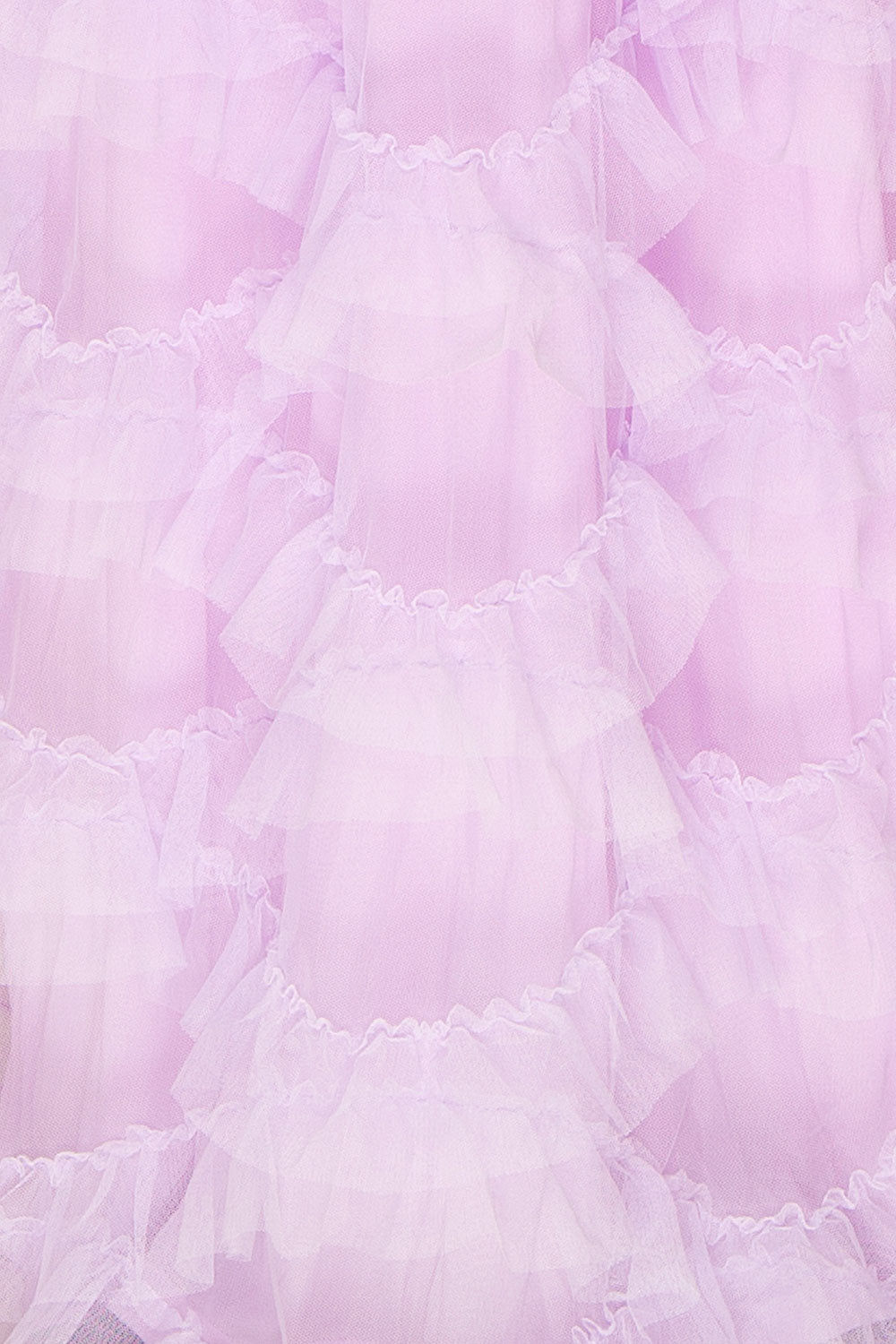 Jurin Lavender Bustier Maxi Dress w/ Ruffled Tulle | Boutique 1861 fabric