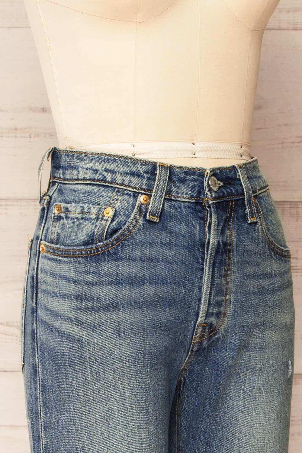 Kadapa High Rise Straight Leg Jeans | La petite garçonne side