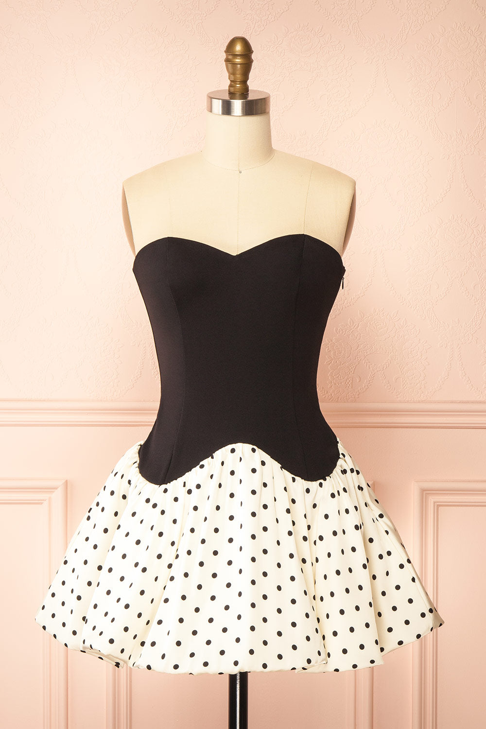 Kadia Short Dress with Balloon Skirt | Boutique 1861 front view