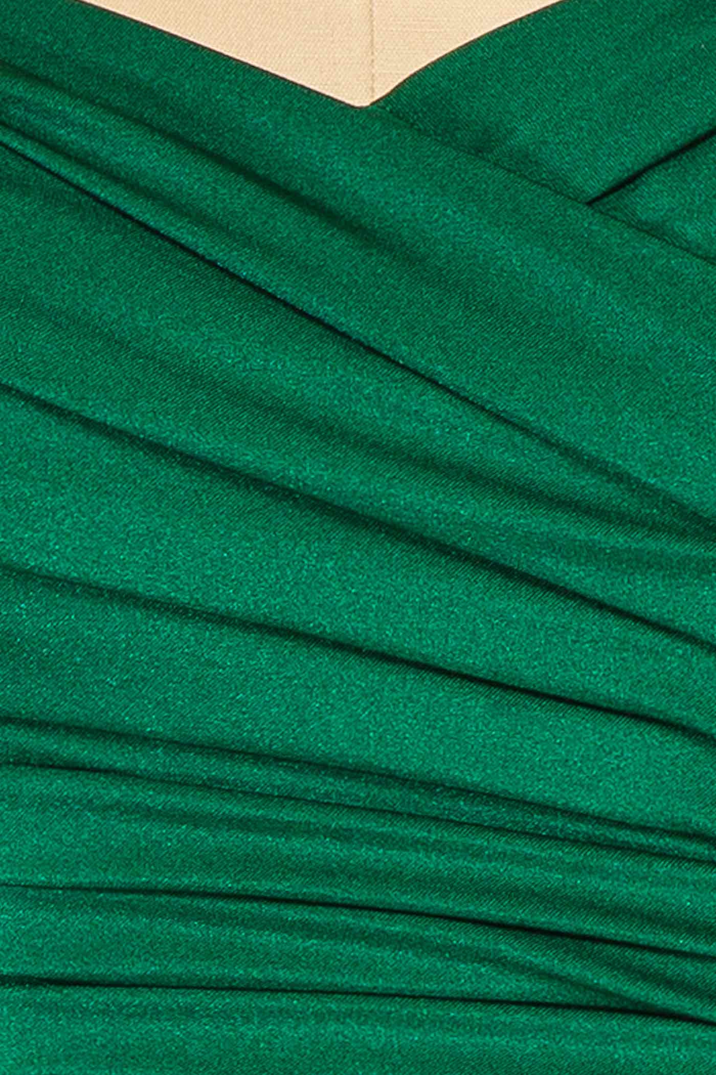 Kailey Green | Satin Off Shoulder Maxi Dress