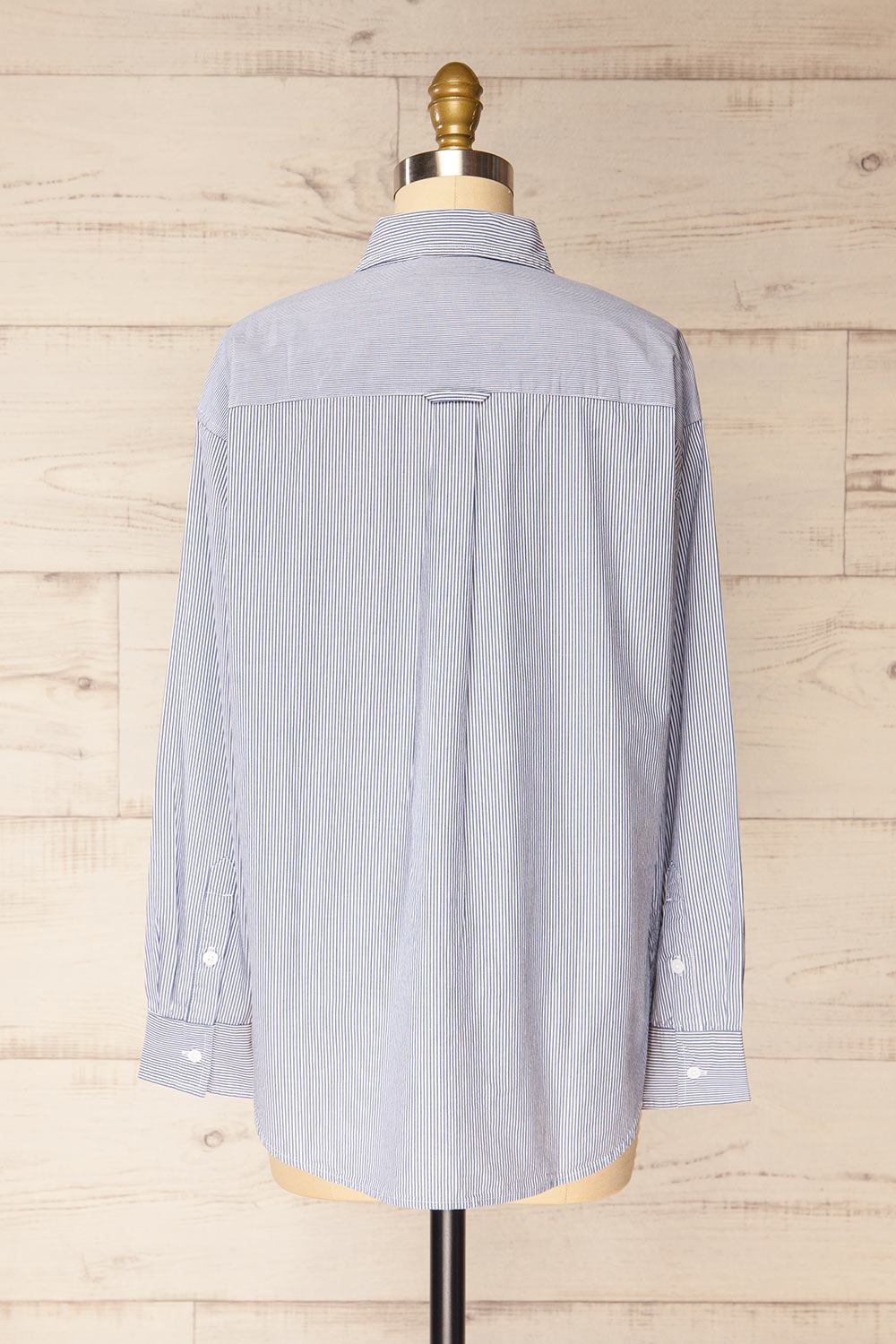 Kameiros Oversized Striped Button-Up Shirt | La petite garçonne back view