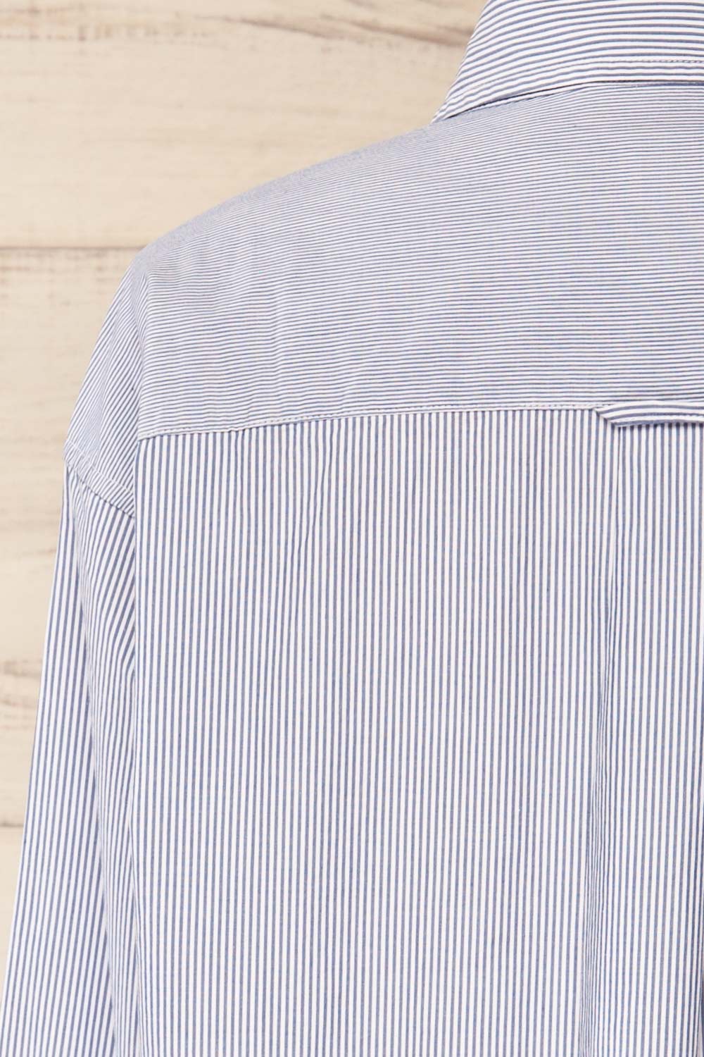 Kameiros Oversized Striped Button-Up Shirt | La petite garçonne back
