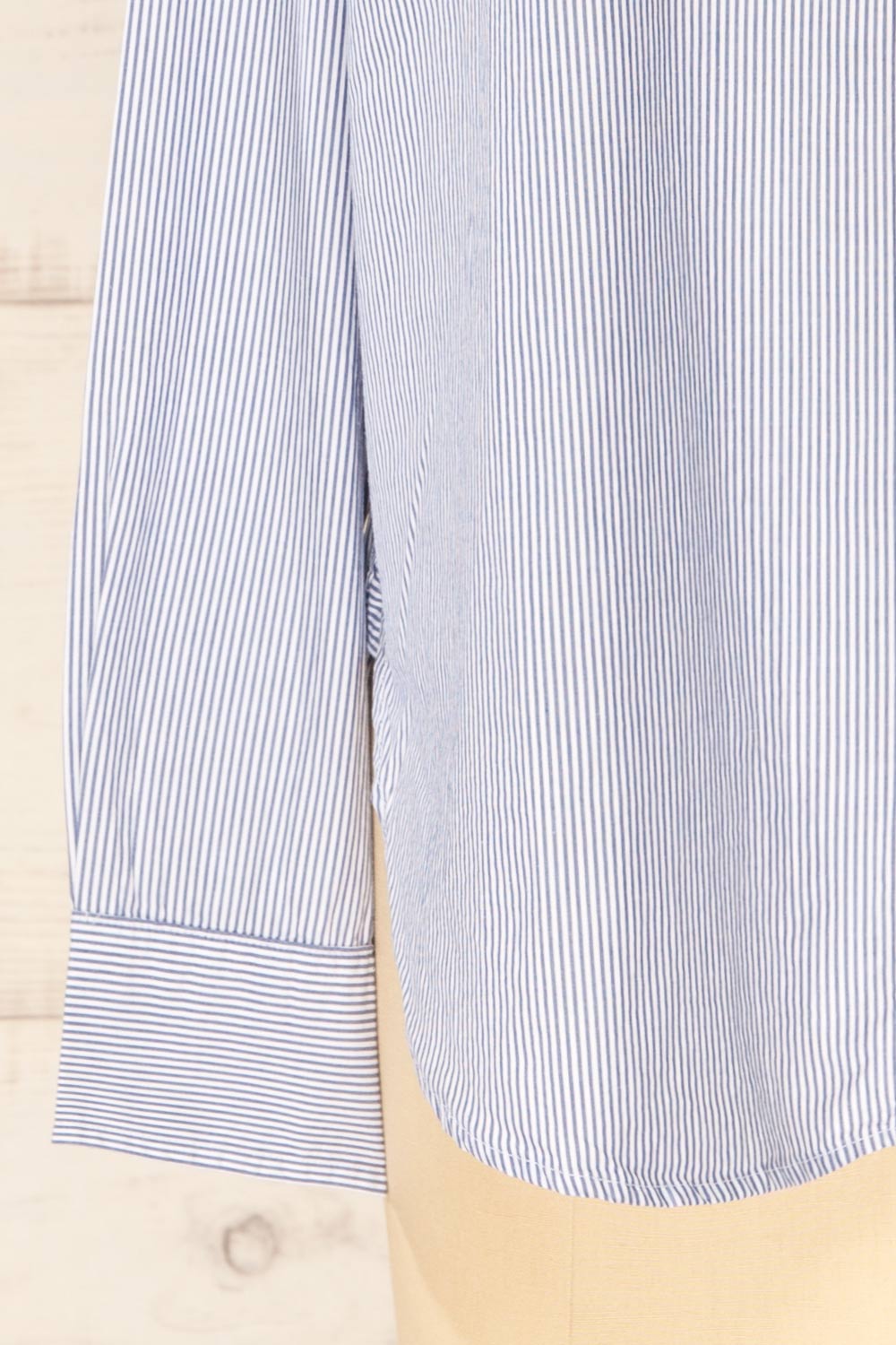 Kameiros Oversized Striped Button-Up Shirt | La petite garçonne bottom
