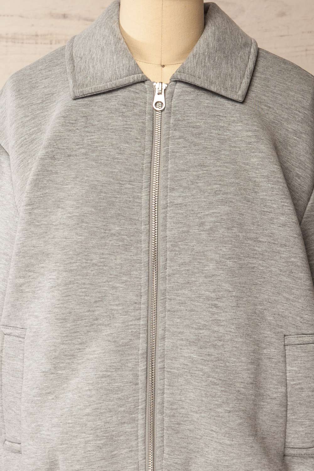 Kamour Grey Sport Jacket with Pockets | La petite garçonne front