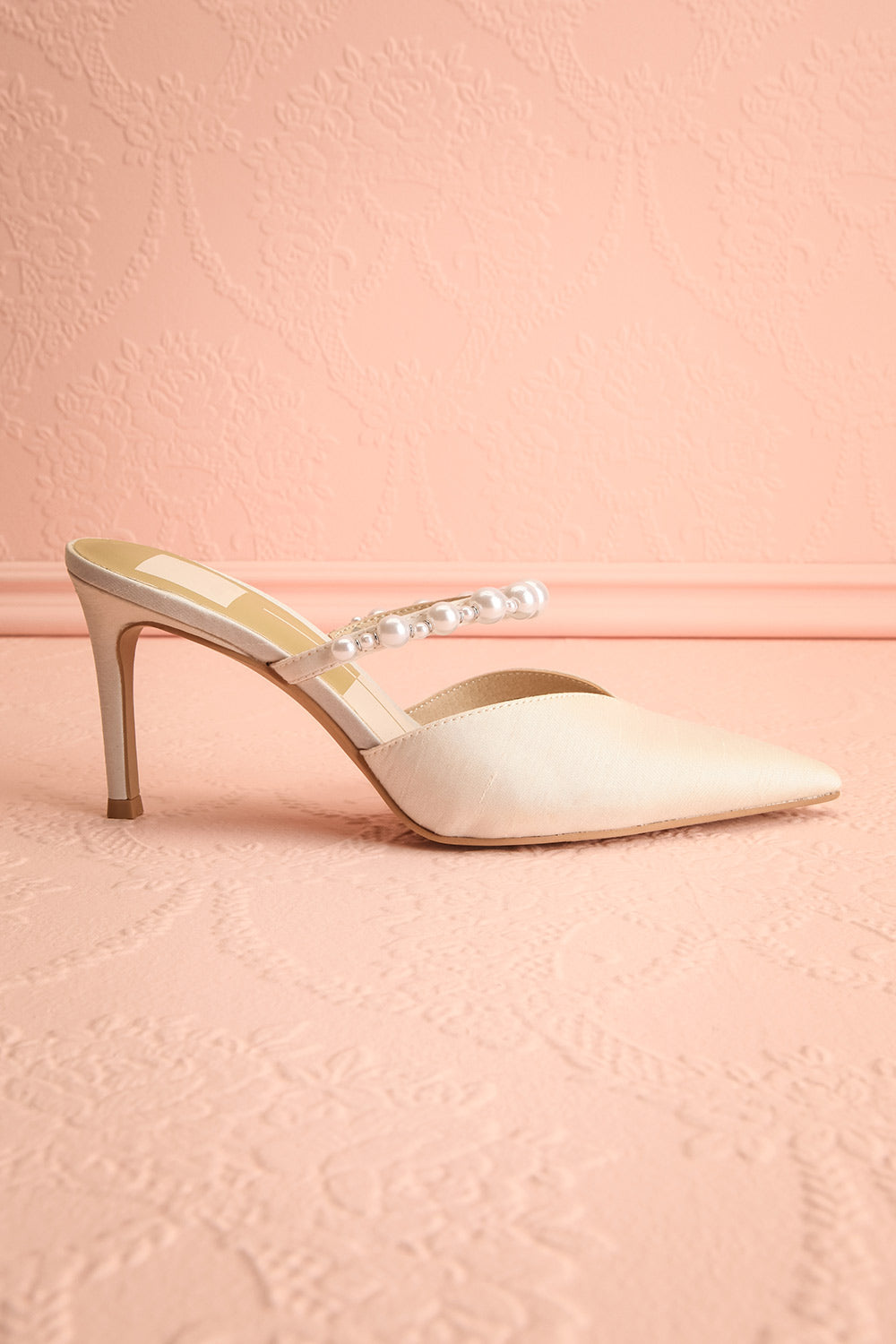 Kanika Pointed-Toes Heel with Pearls | Boudoir 1861 side