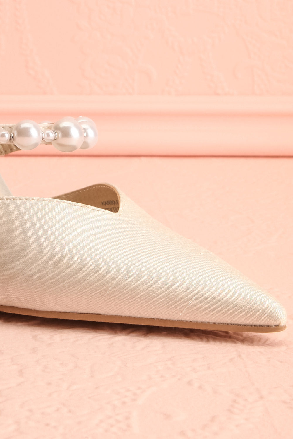 Kanika Pointed-Toes Heel with Pearls | Boudoir 1861 3/4