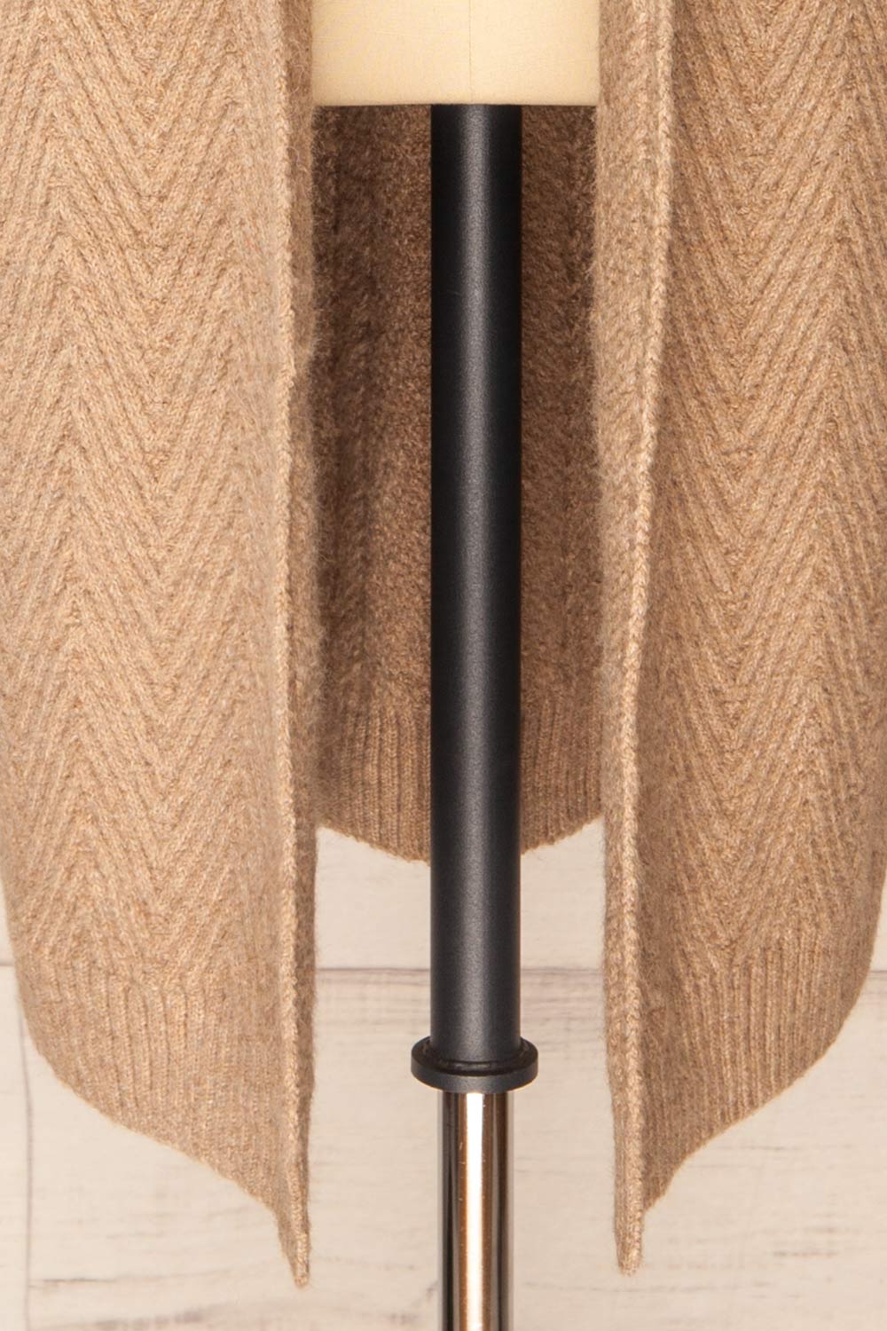 Kastamonu Beige Herringbone Knit Long Cardigan | La petite garçonne bottom