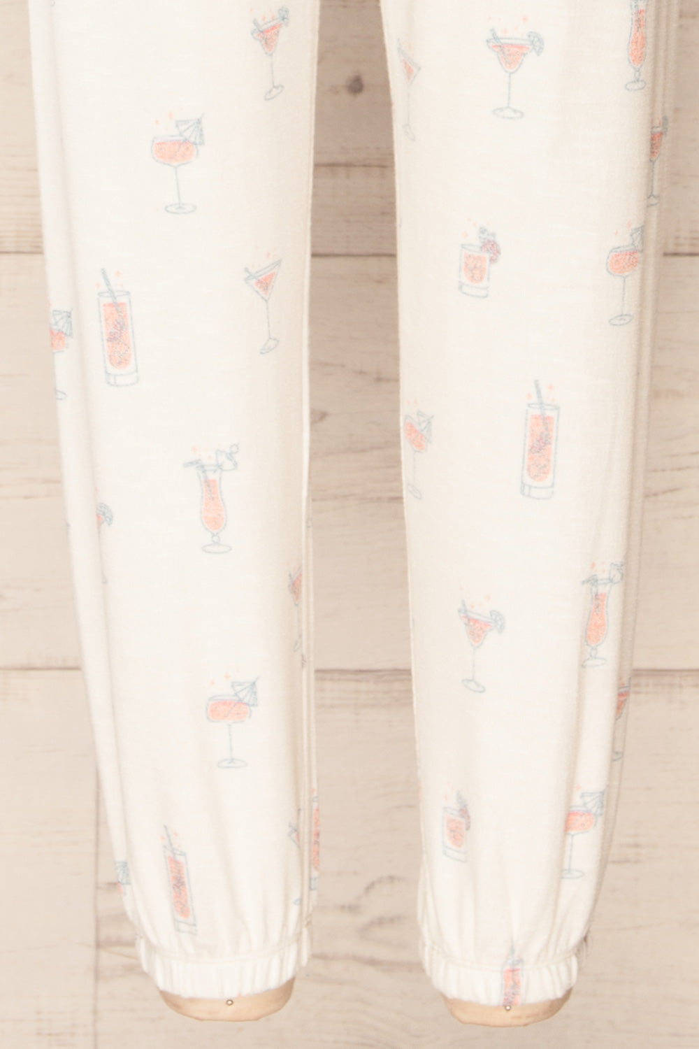 Keegan Ivory Pyjama Joggers w/ Cocktail Print | La petite garçonne bottom
