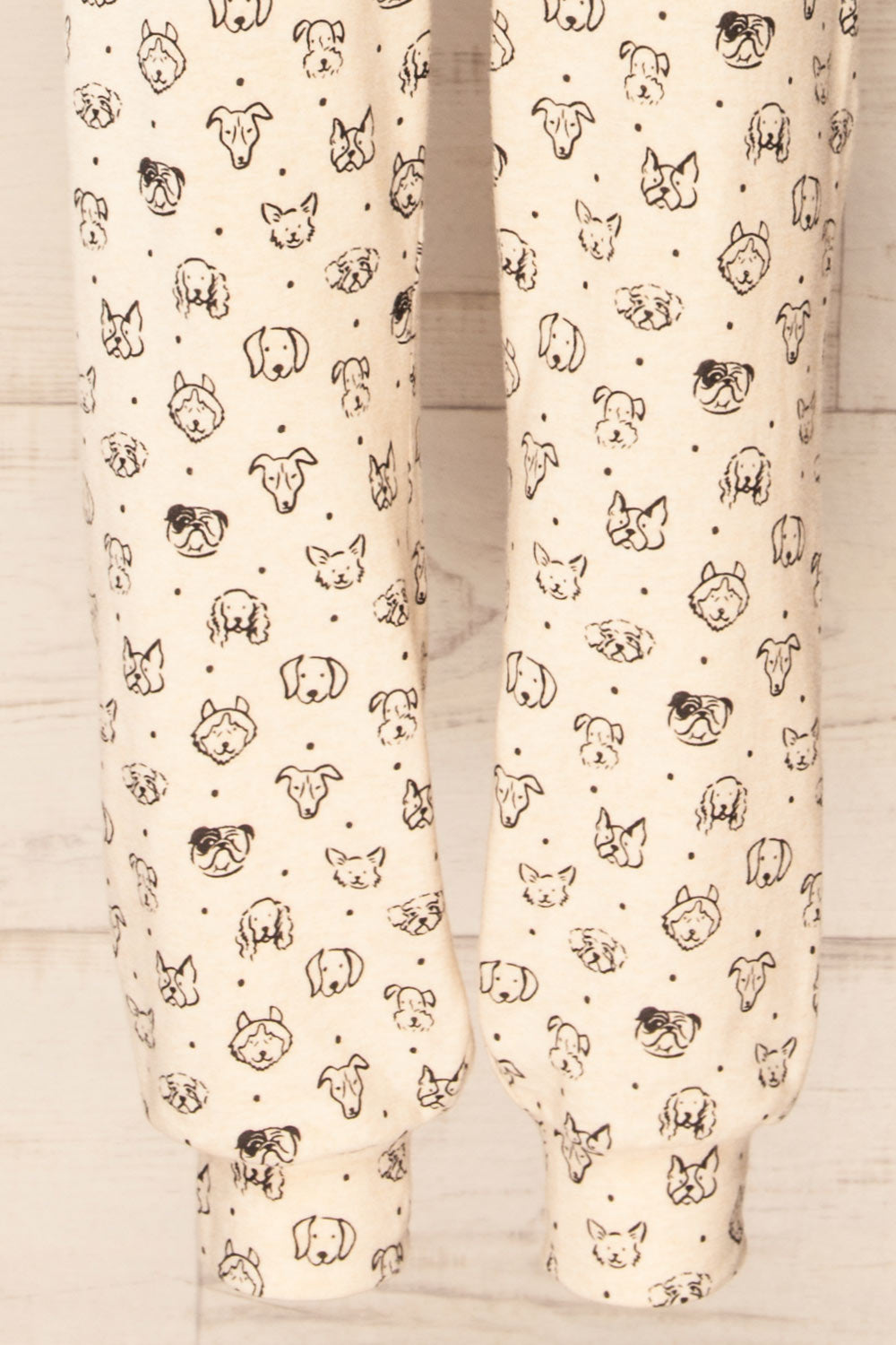 Kerry Beige Pyjama Joggers w/ Dog Print | La petite garçonne bottom