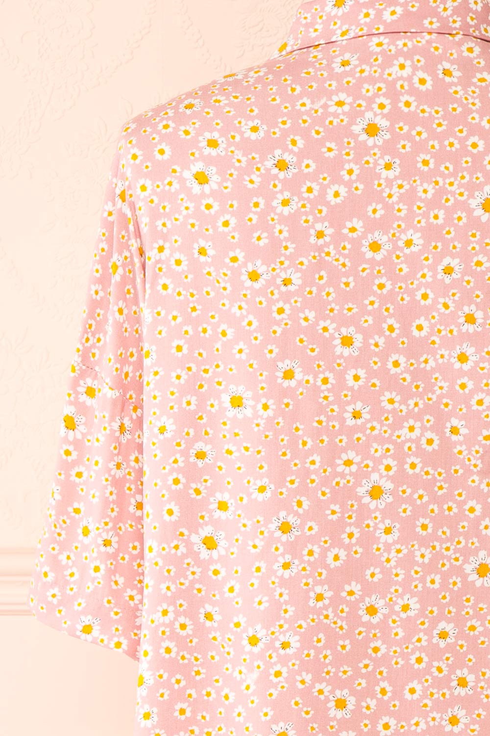 Keza Pink Blouse w/ Floral Pattern | Boutique 1861 back