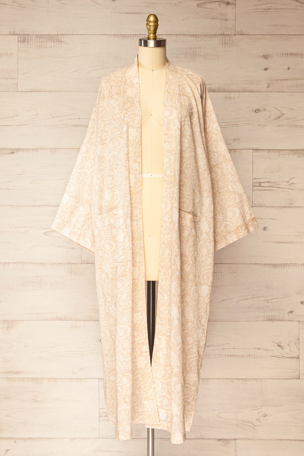 Khare Floral Patterned Kimono with Belt | Maison garçonne open view