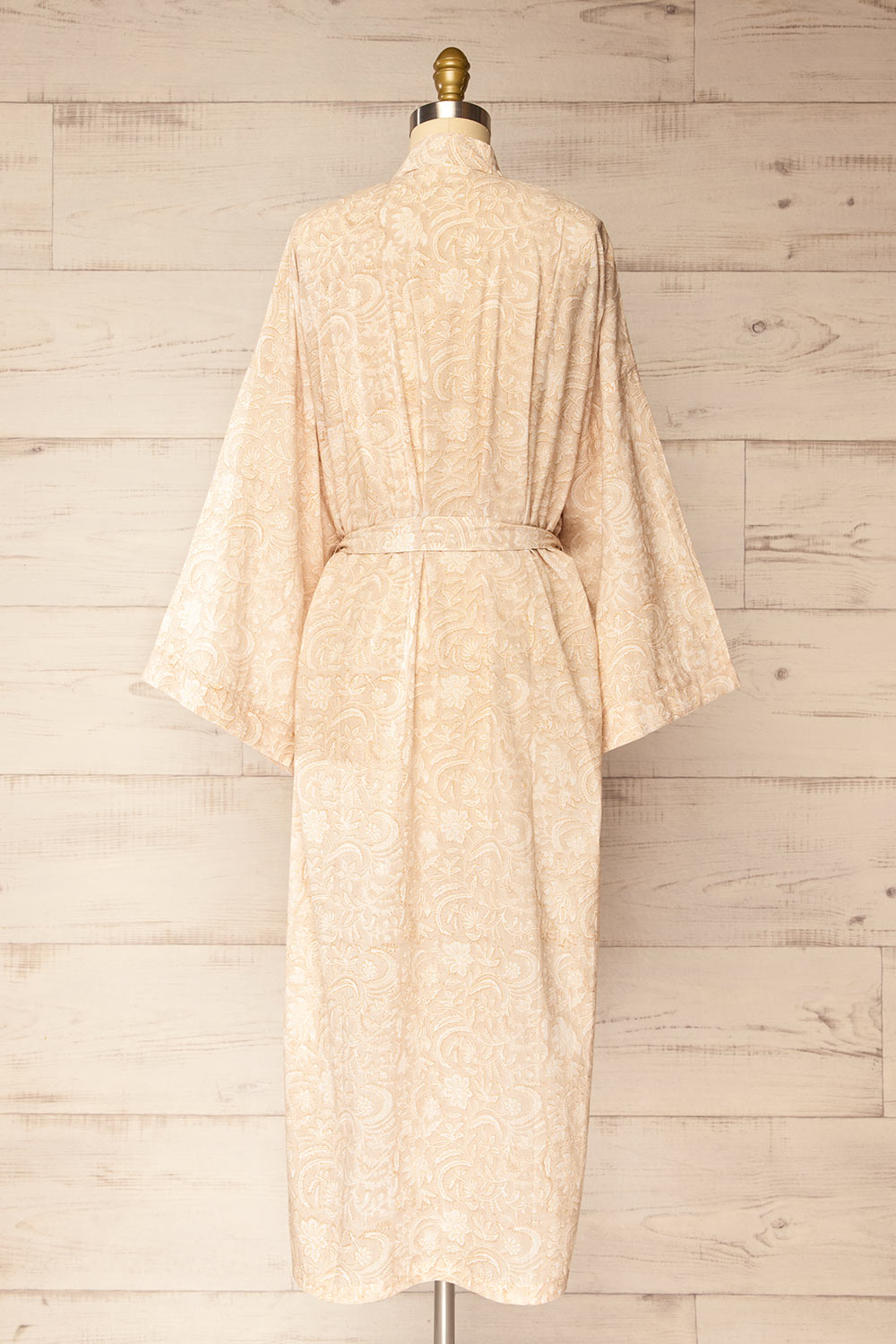 Khare Floral Patterned Kimono with Belt | Maison garçonne back view