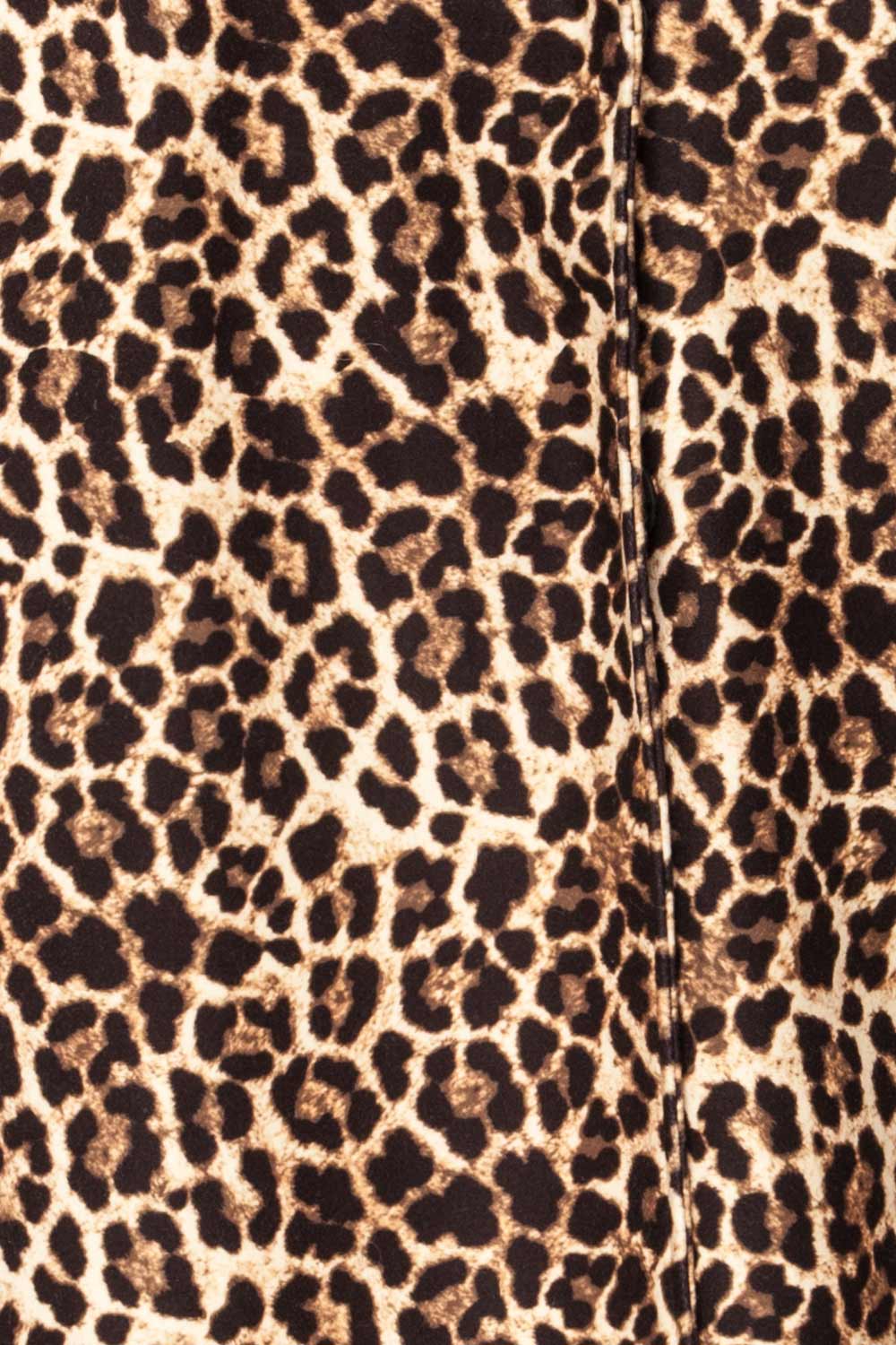 Kilkis Leopard Print Trench Coat | La petite garçonne fabric