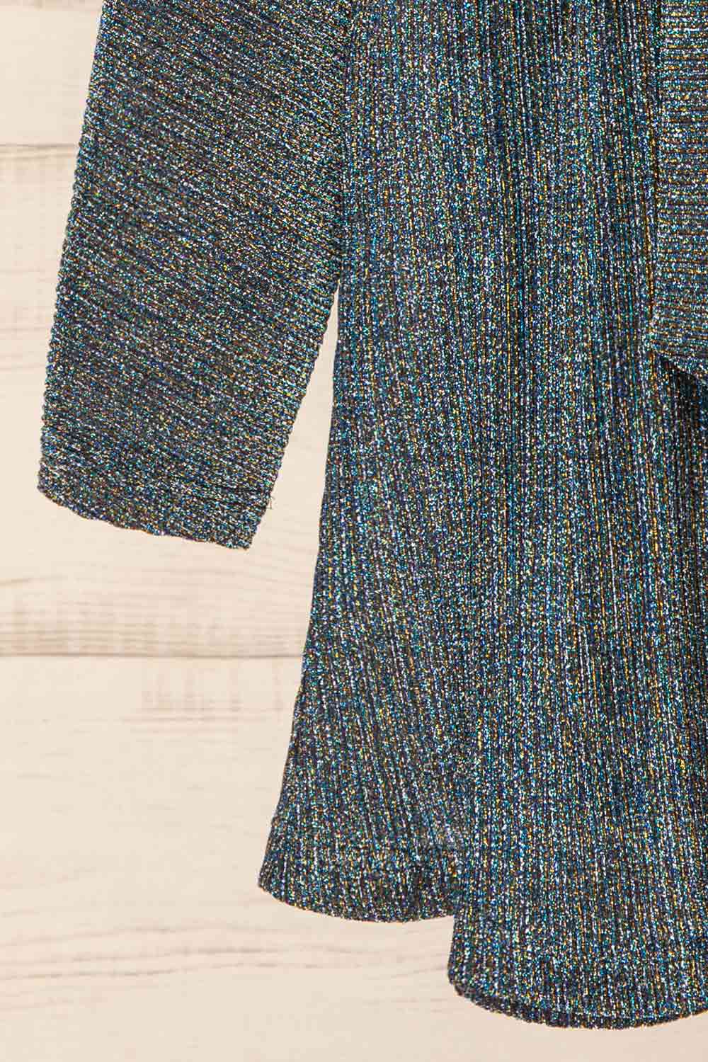 Kisumu Short Sparkly Wrap Dress | La petite garçonne sleeve