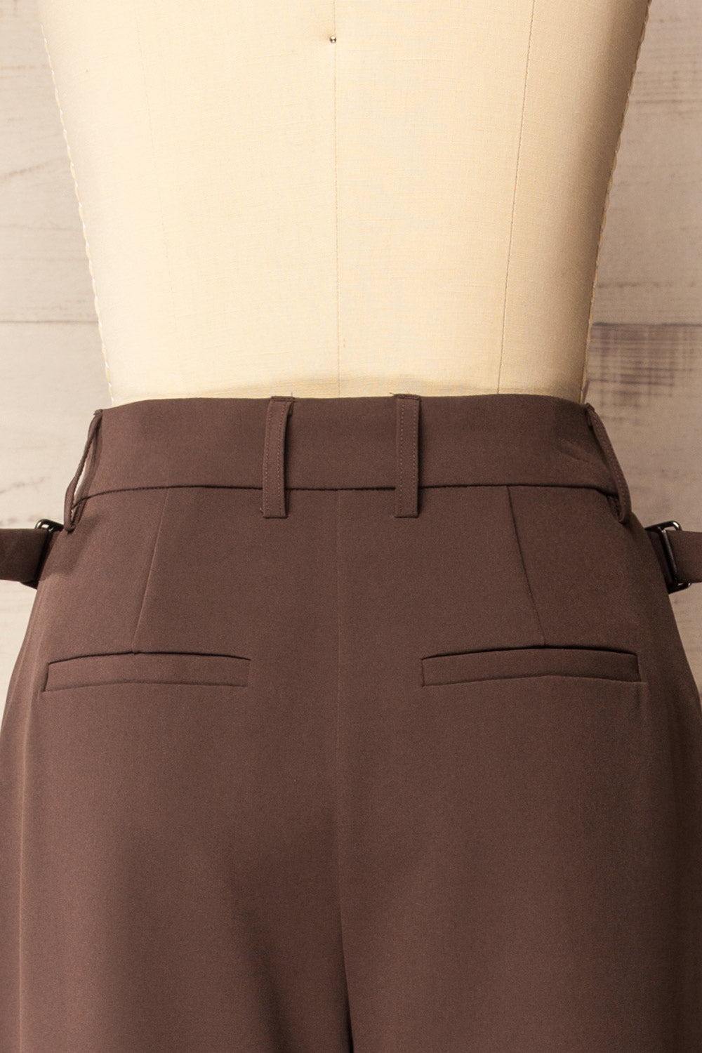 Kochi | Pantalon Brun à Jambe Large