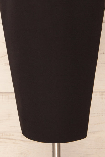 Komia Black Fitted Midi Dress w/ Cut-Outs | La petite garçonne bottom