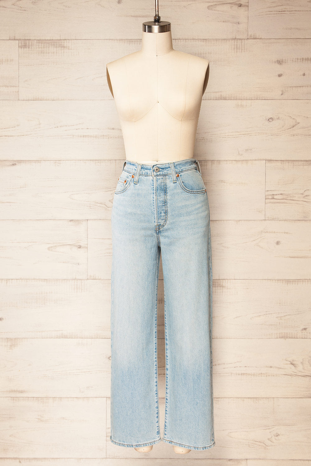 Konawskie High Rise Straight Leg Jeans | La petite garçonne front view