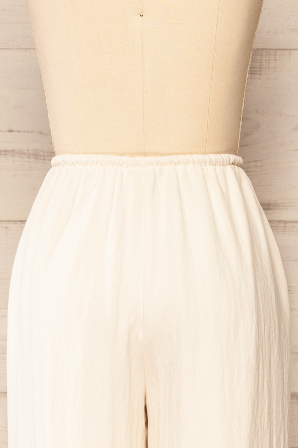 Koya Ivory Lined High-Waisted Pants | La petite garçonne back