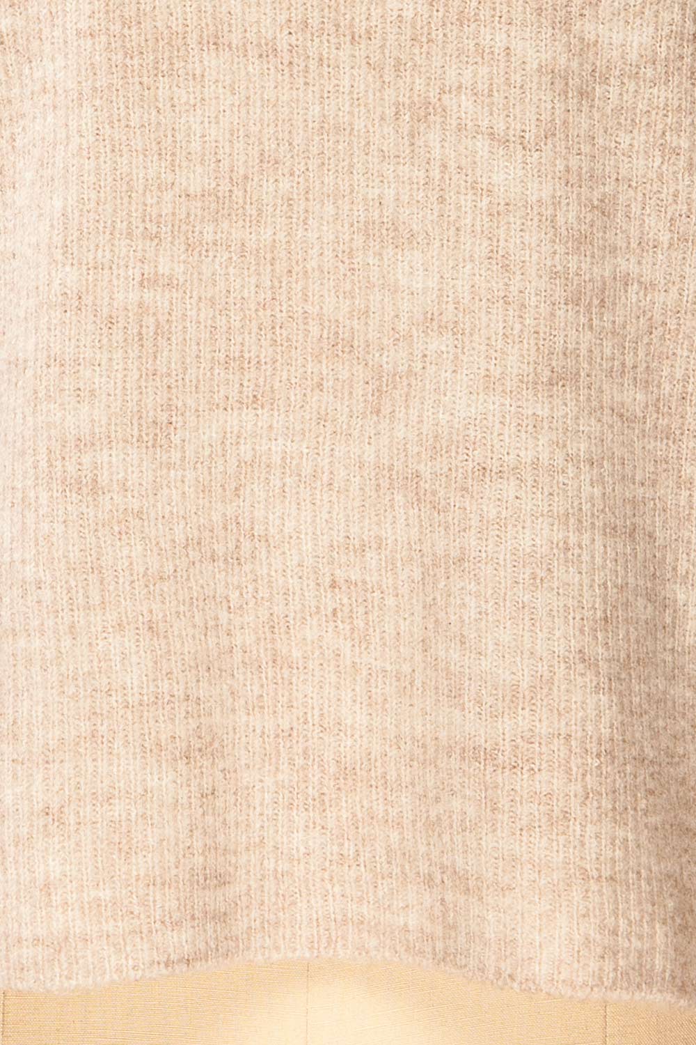 Kuching Beige | Soft Knit V-Neck Sweater