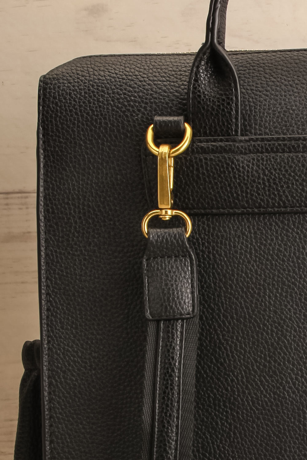 Ibberton Chunky Heeled Black Loafers | La petite garçonne back close-up