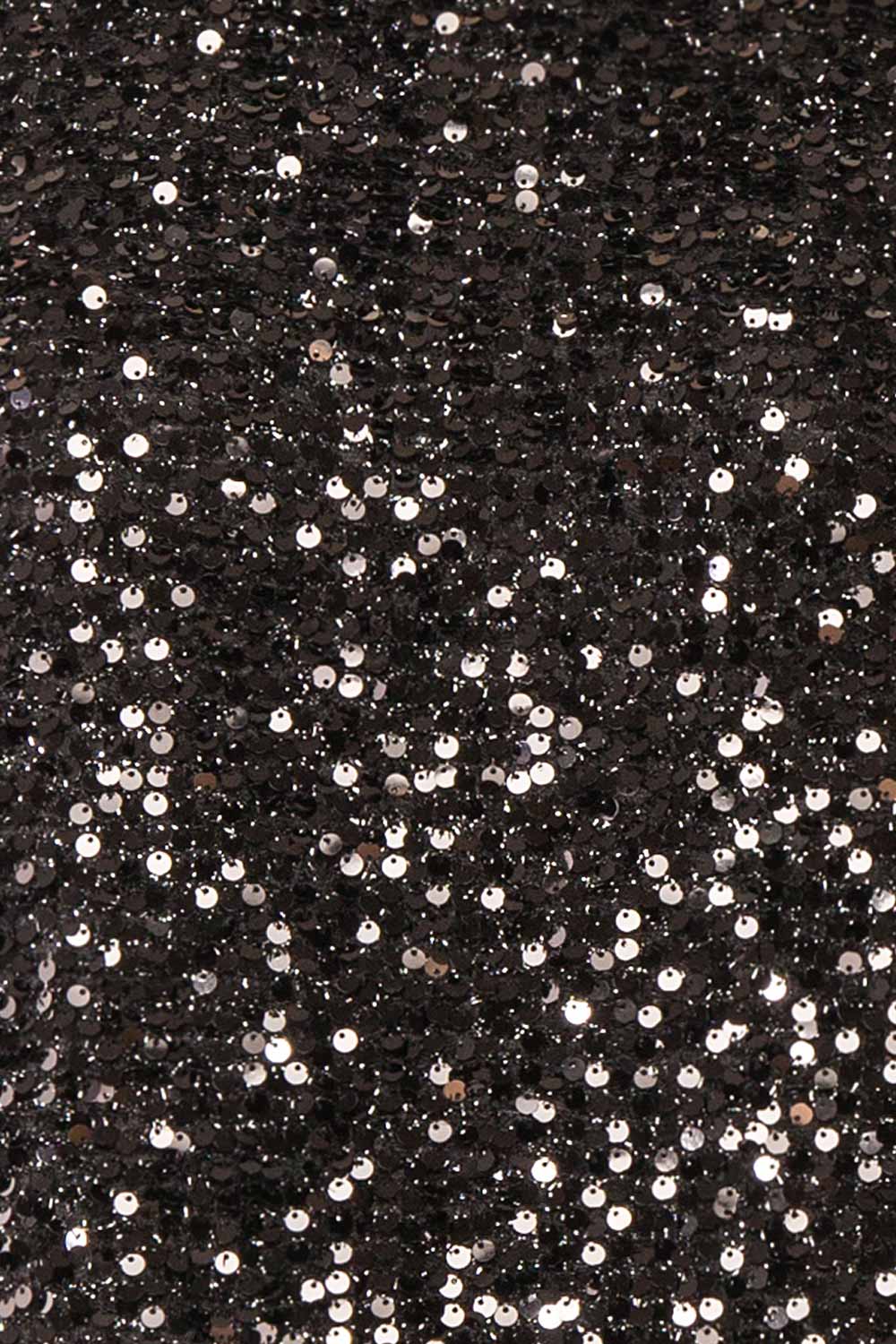 Kyomi Black Short Sequin Dress | Boutique 1861 fabric