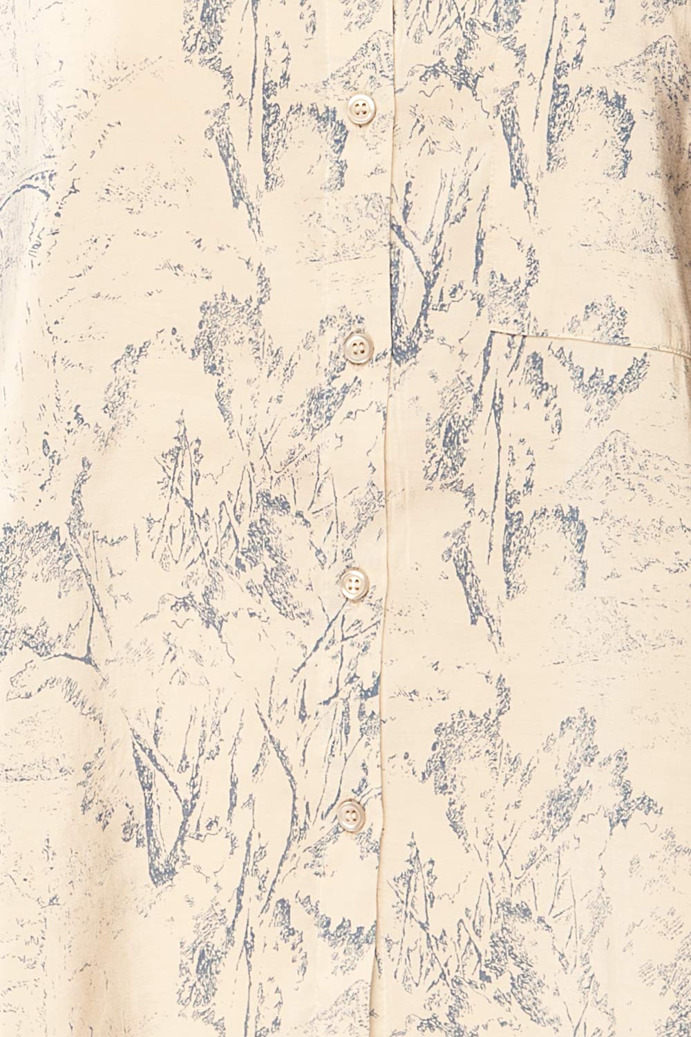 Kythrea Blouse w/ Blue Vintage Print | La petite garçonne fabric